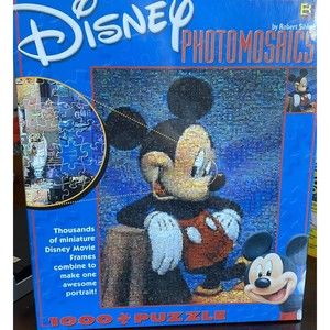 Disney Mickey Mouse 1000 Piece Puzzle Photomosaics Robert Silvers Jigsaw